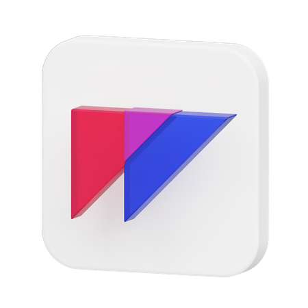 Free Flow Logo  3D Illustration