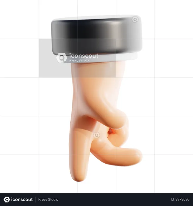 Walk Hand Hand Gestures  3D Icon