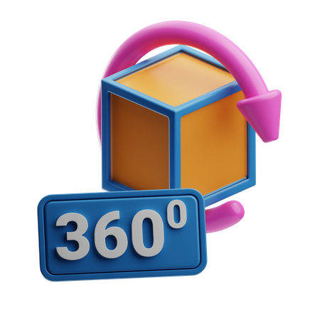 360 view  3D Icon