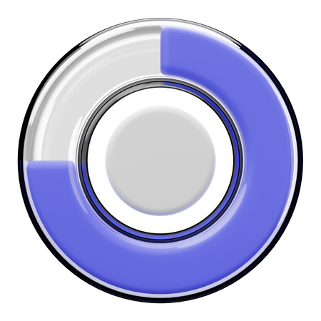 75パーセントチャート  3D Icon