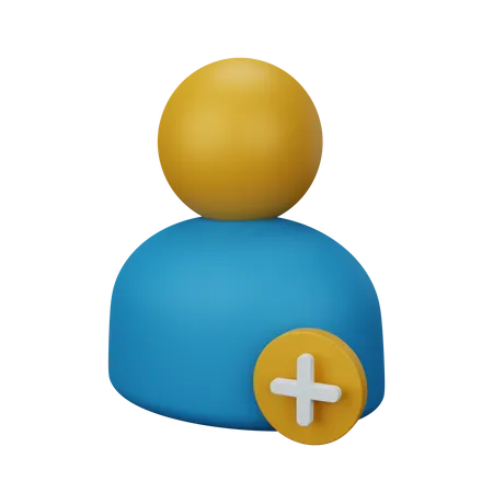 Add User  3D Icon