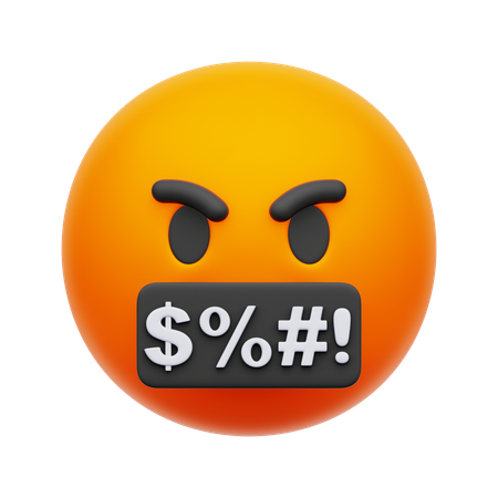 Angry Emoji  3D Icon