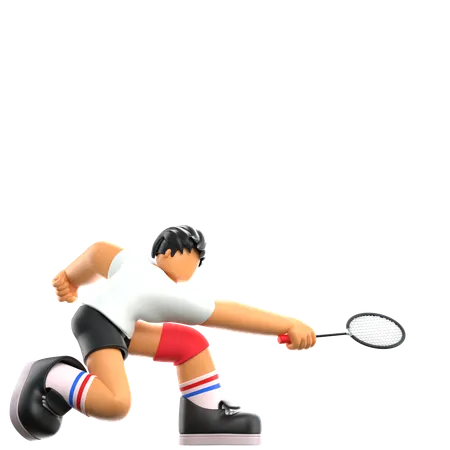 Badminton Player  3D Icon