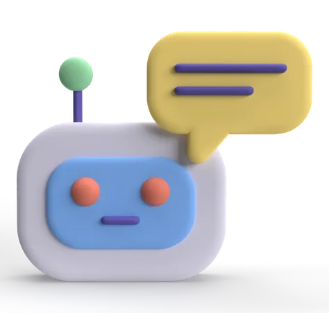 Bot  3D Icon