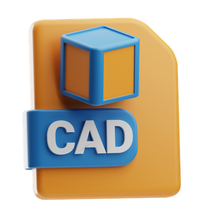 Cad File Format  3D Icon