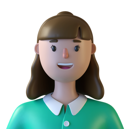 Femme décontractée  3D Icon