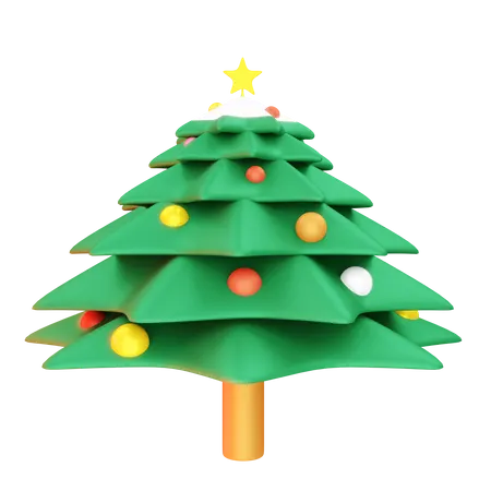 Christmas Tree  3D Illustration