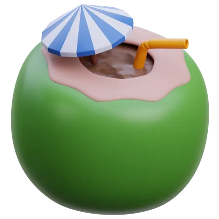 Coconut Drink  3D Icon