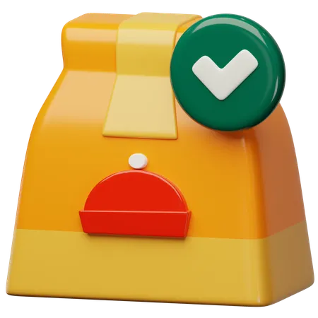 Confirm Food Order  3D Icon