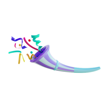 Corne de fête  3D Icon