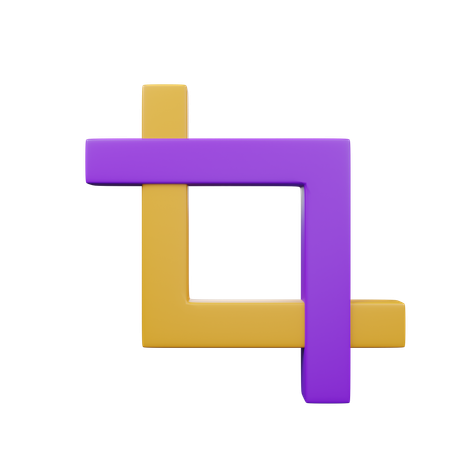 Crop Tool  3D Icon