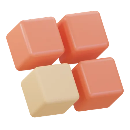 Cubes  3D Illustration