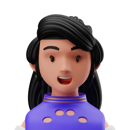 女性ダンサー  3D Icon