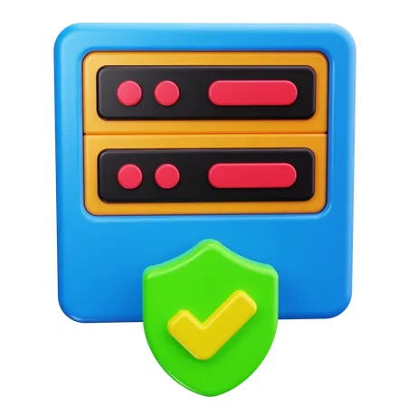 데이터 보안  3D Icon