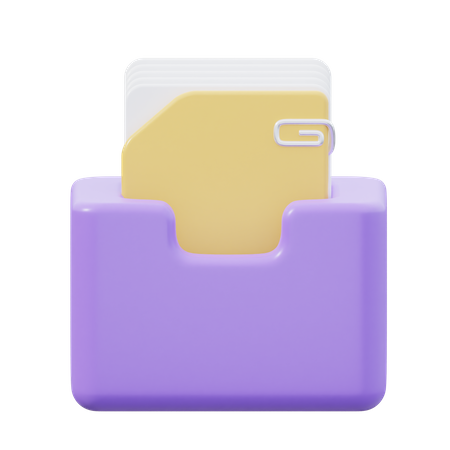 Document  3D Icon