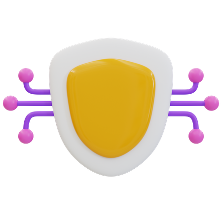 데이터 보안 및 안전 보장 클라우드 서비스  3D Icon