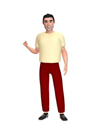 Fit man  3D Illustration