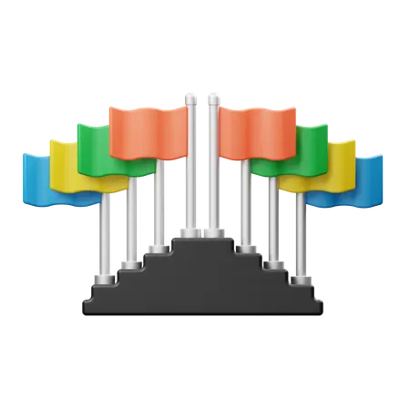 Flag  3D Illustration