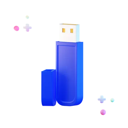 Flash Drive  3D Illustration