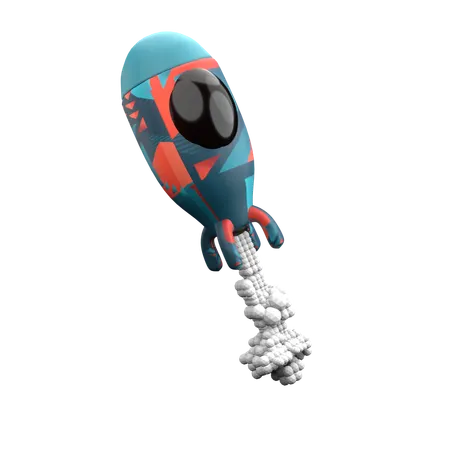 Fusée  3D Icon