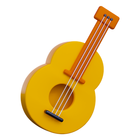 Guitar  3D Icon