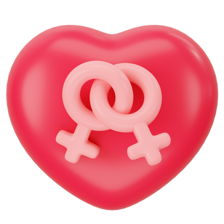 Mâle et femelle  3D Icon