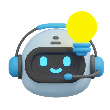 Idea bot  3D Icon