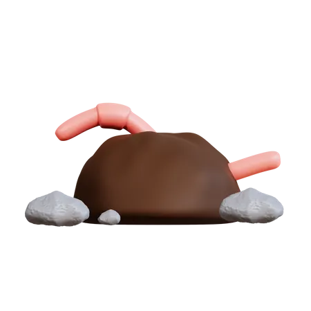 Kompostwurm  3D Icon