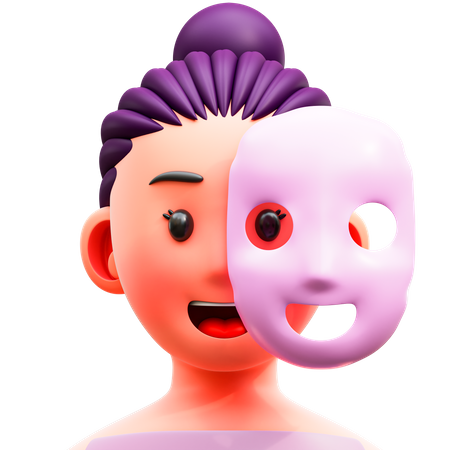 Masque facial  3D Illustration