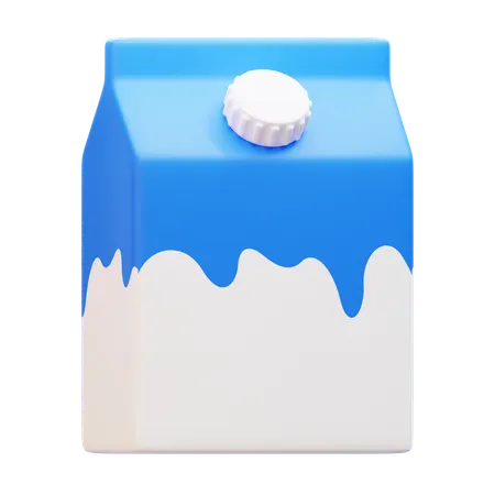 Milk Carton Packaging  3D Icon