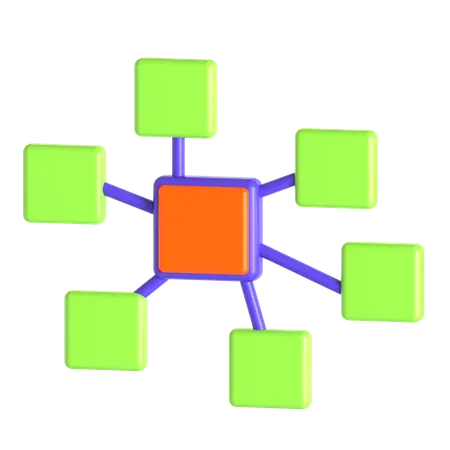 Mind Map  3D Icon