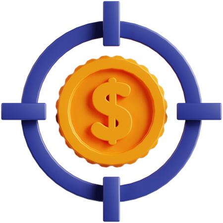 Money Target  3D Icon