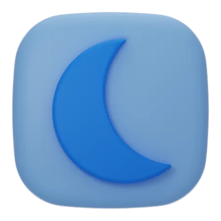Night Mode  3D Icon