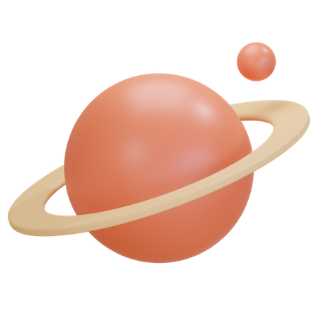 Saturn Planet  3D Illustration