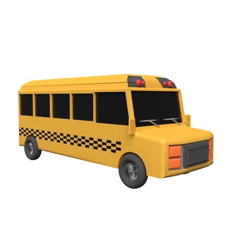 School Bus  3D Illustration