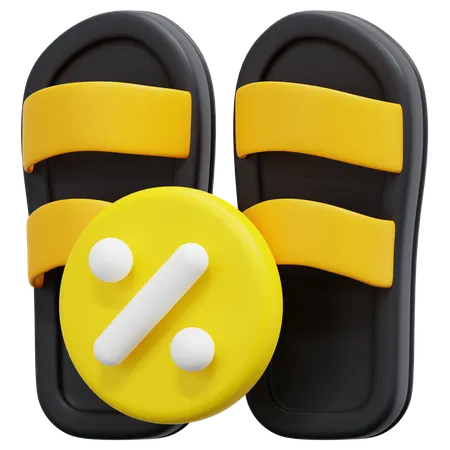 Slipper Discount  3D Icon