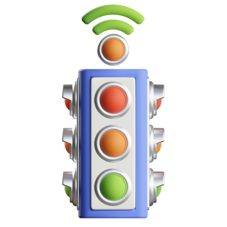 Smart Traffic Light  3D Icon