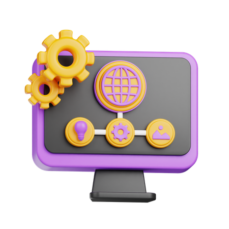 System Management  3D Icon