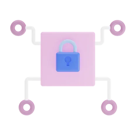 System Security  3D Illustration
